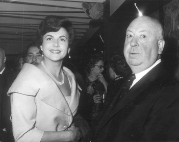 Nicole Maurey & Alfred Hitchcock